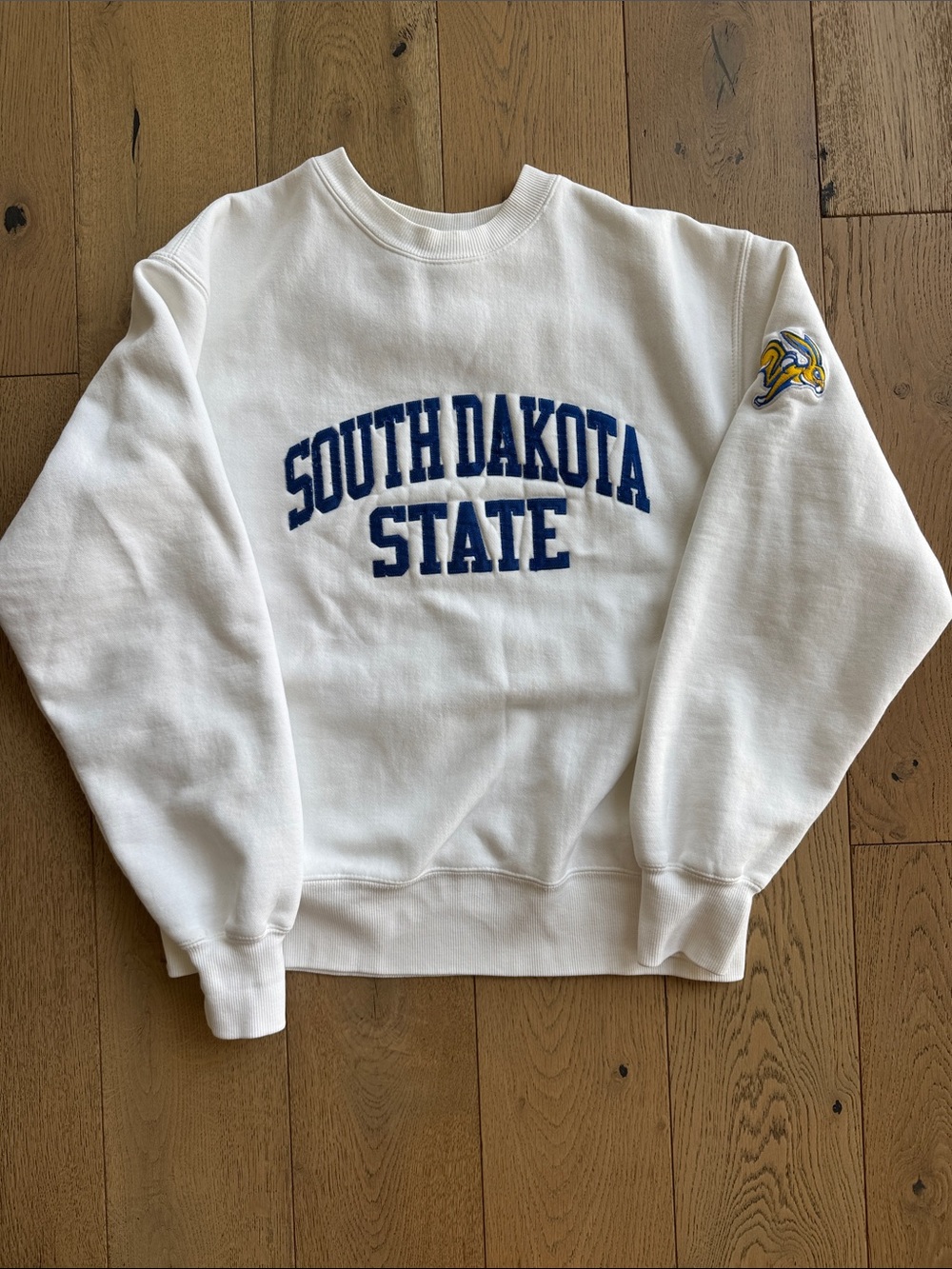 South Dakota State White Crewneck Sweatshirt